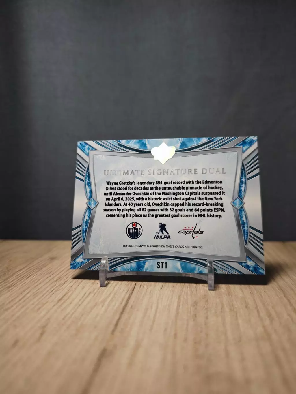 1/1 CLS Ultimate Signature Dual Gretzky/Ovechkin #ST1 3