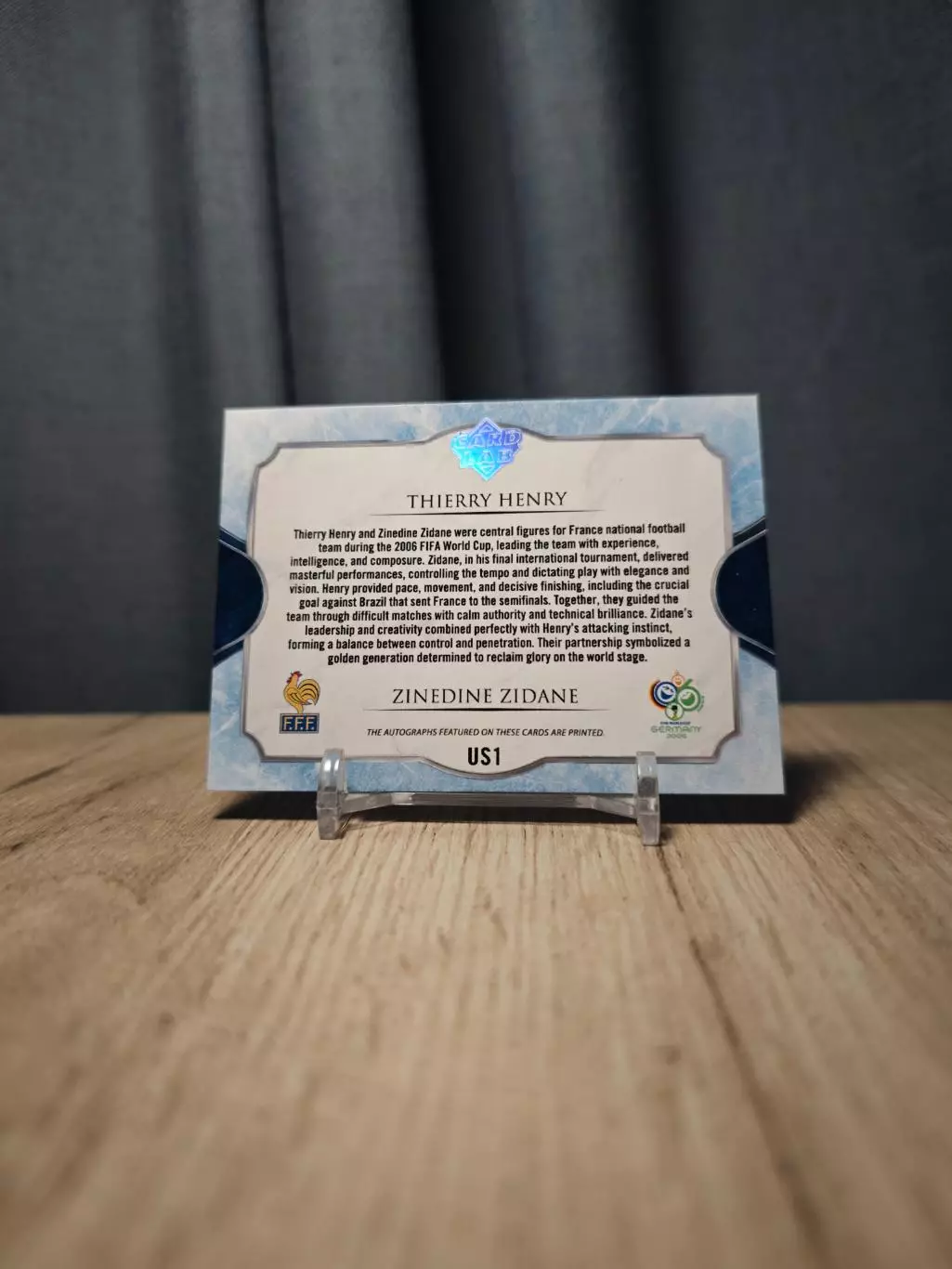 US1 CLS Ultimate Signatures Dual Thierry Henry - Zinadine Zidane 1