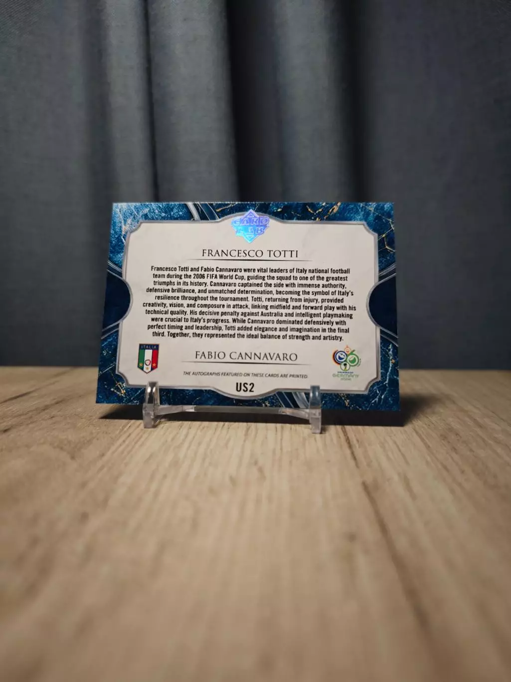 US2 CLS Ultimate Signatures Dual Francesco Totti - Fabio Cannavaro 1