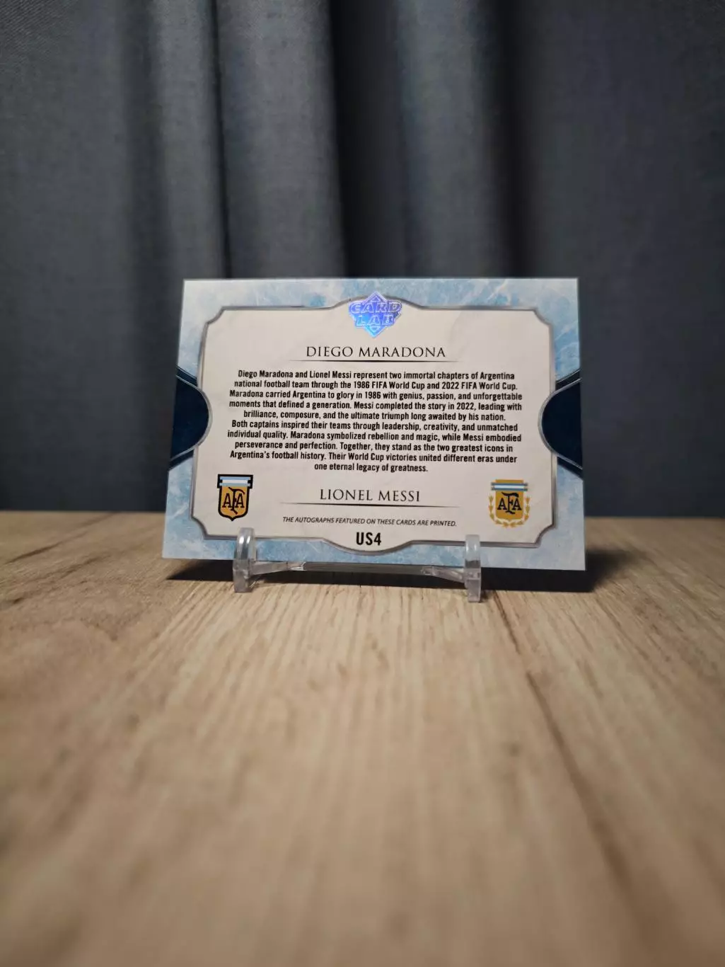 US4 CLS Ultimate Signatures Dual Diego Maradona - Lionel Messi 1