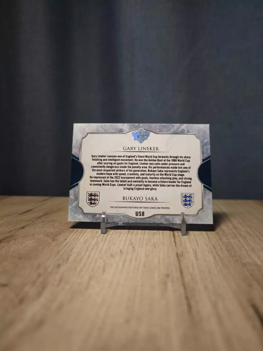 US8 CLS Ultimate Signatures Dual Gary Lineker - Bukayo Saka 1