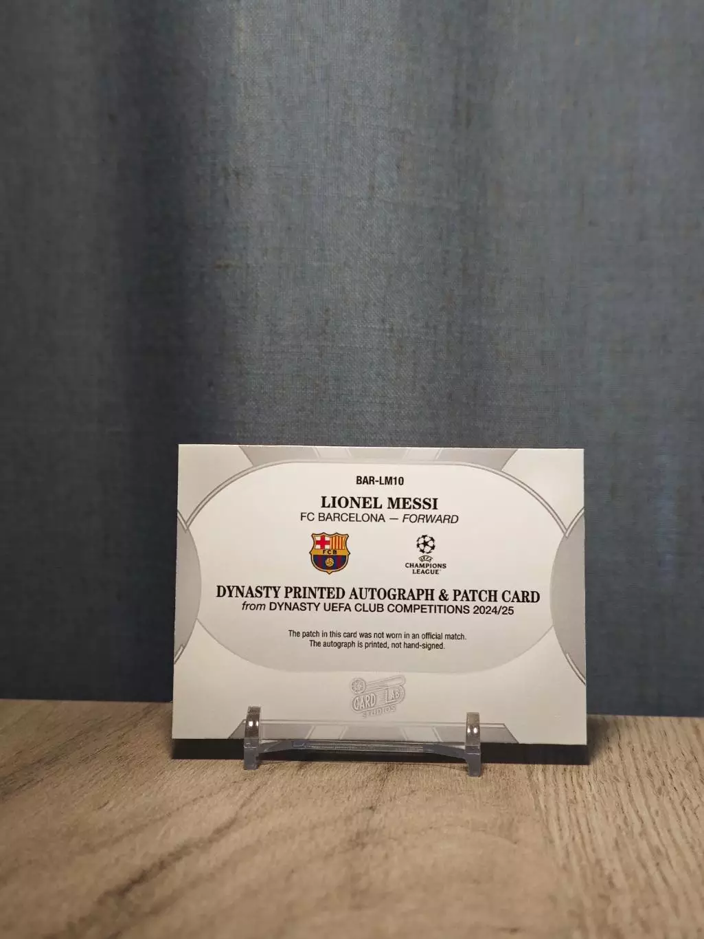 CLS Dynasty UCL Lionel Messi gold 1