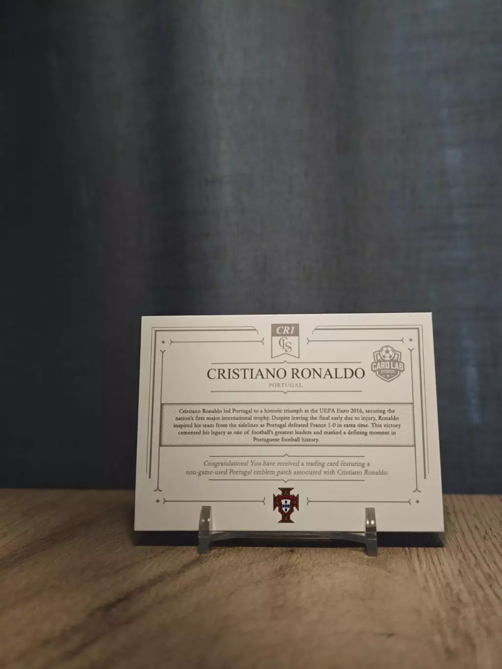 3/3 CLS Spectacular Relics Cristiano Ronaldo Portugal Patch 1