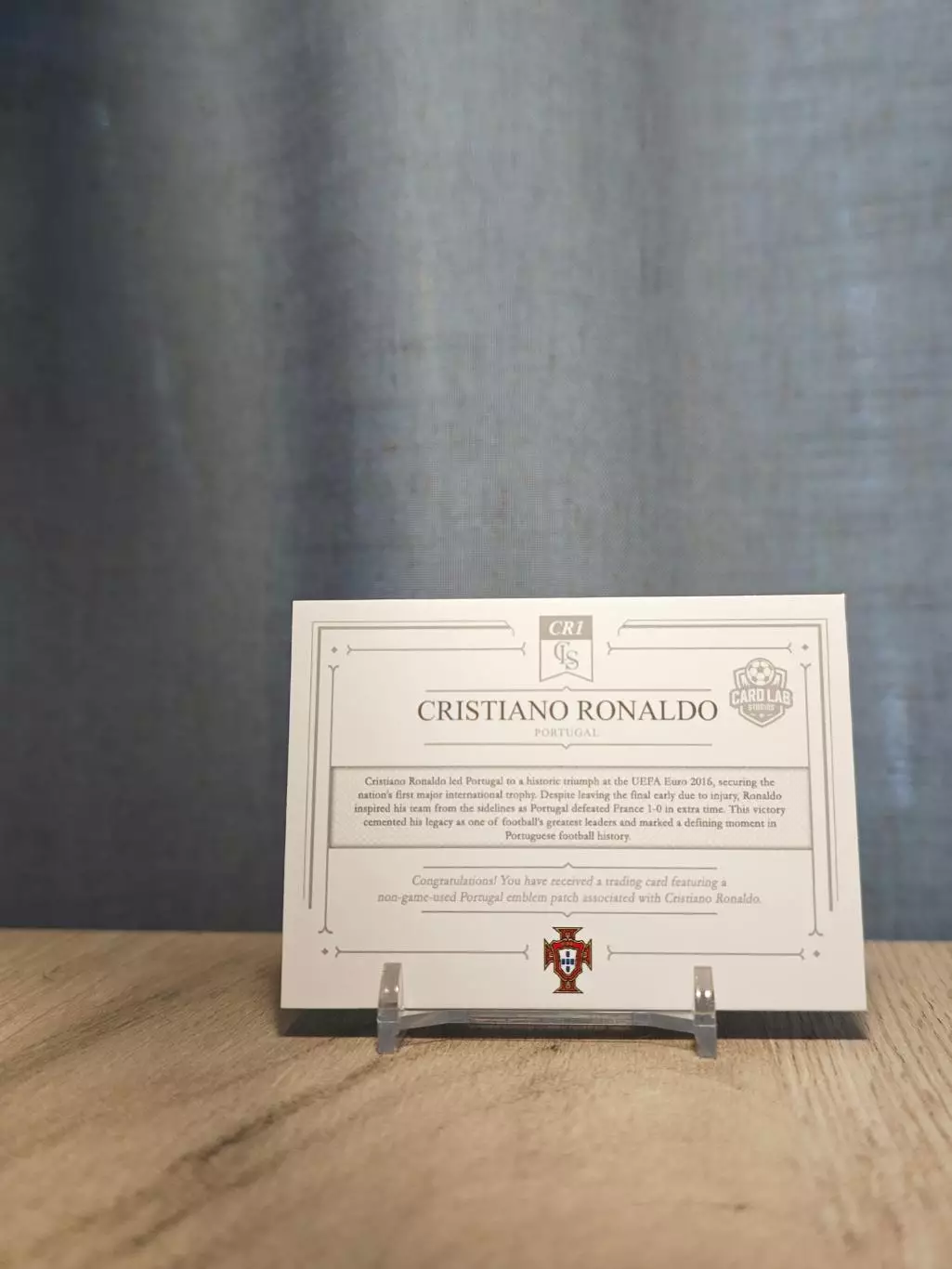 2/3 CLS Spectacular Relics Cristiano Ronaldo Portugal Patch 1