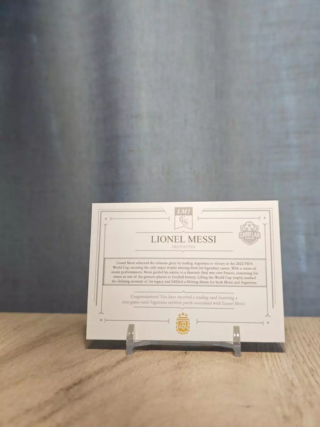 3/3 CLS Spectacular Relics Lionel Messi Argentina Patch 1
