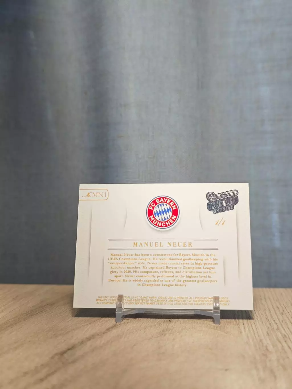 1/1 CLS Silver Patch Manuel Neuer 1
