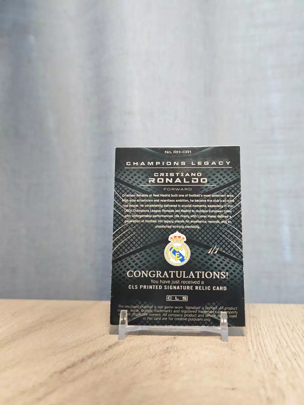 1/1 CLS Champions Legacy Cristiano Ronaldo 1