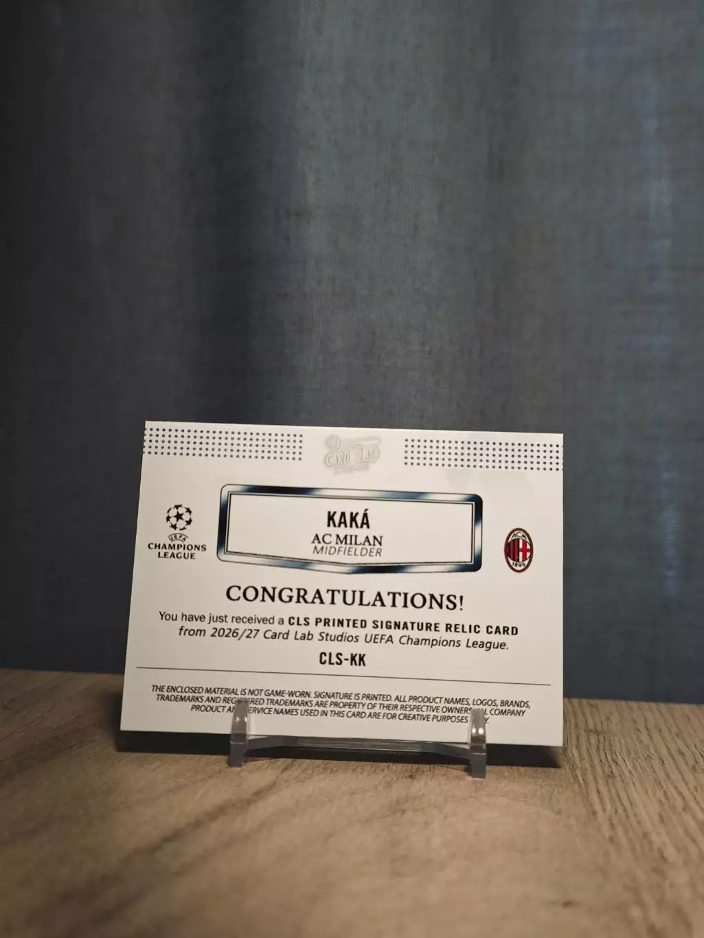 1/1 CLS Dynasty UCL Kaka 1
