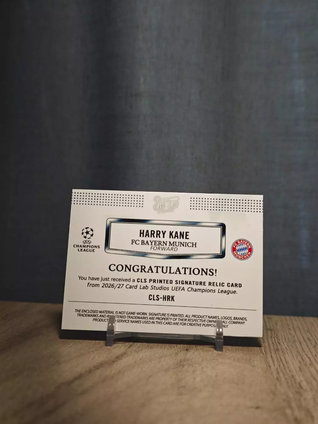 1/1 CLS Dynasty UCL Harry Kane 1
