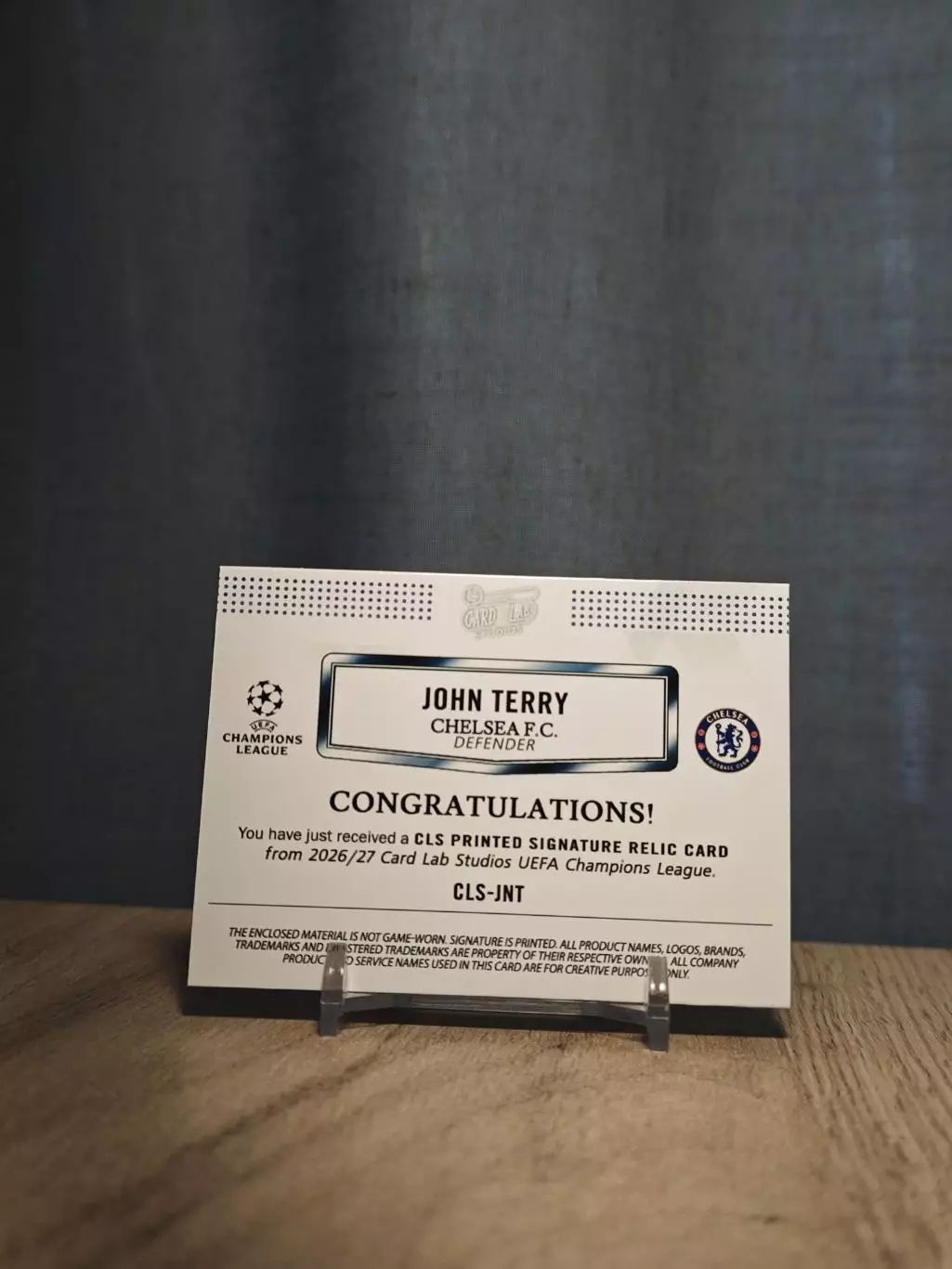 1/1 CLS Dynasty UCL John Terry 1