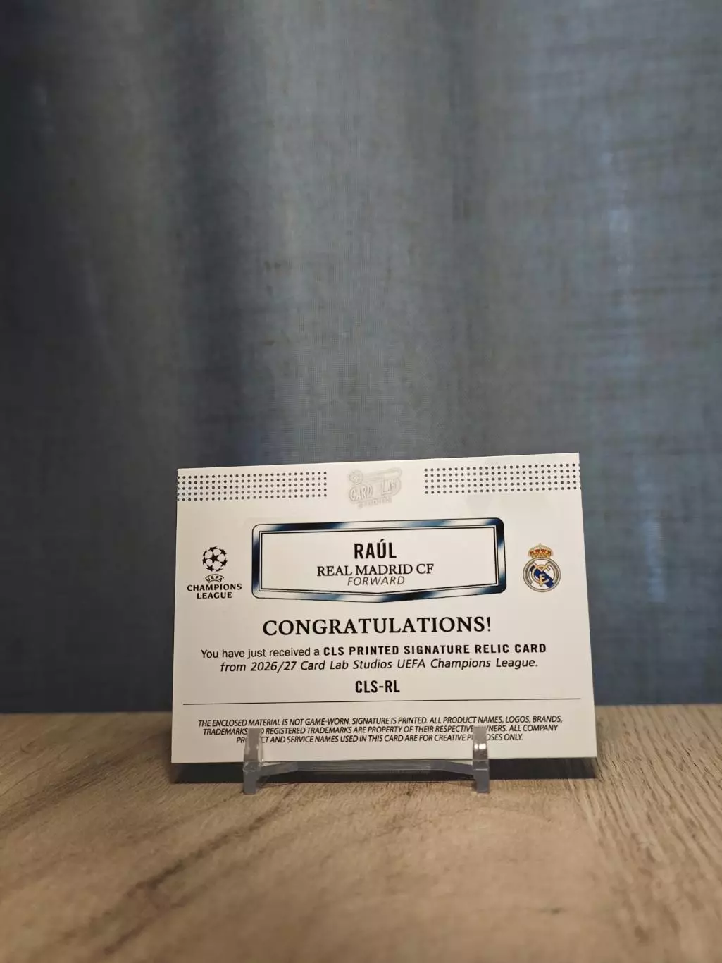 1/1 CLS Dynasty UCL Raul 1