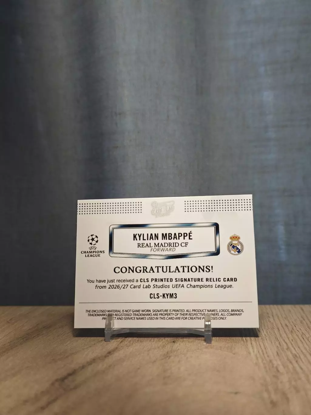 1/1 CLS Dynasty UCL Kylian Mbappe 1