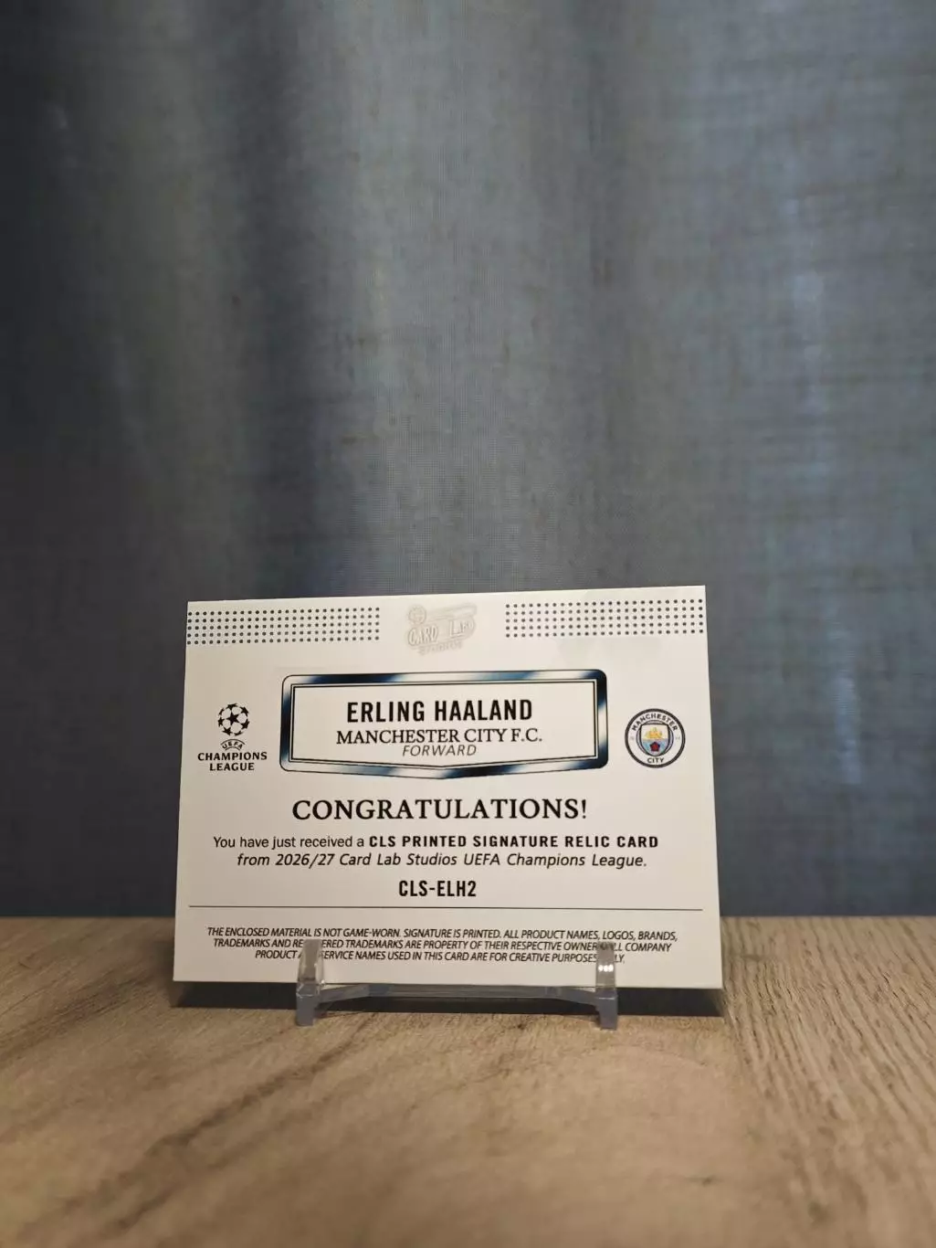 1/1 CLS Dynasty UCL Erling Haaland1 1