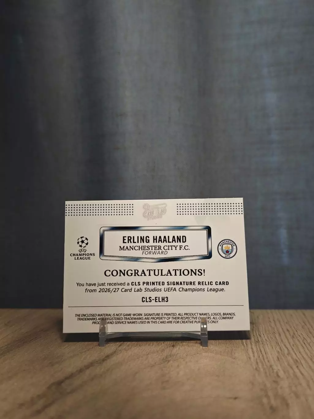 1/1 CLS Dynasty UCL Erling Haaland2 1