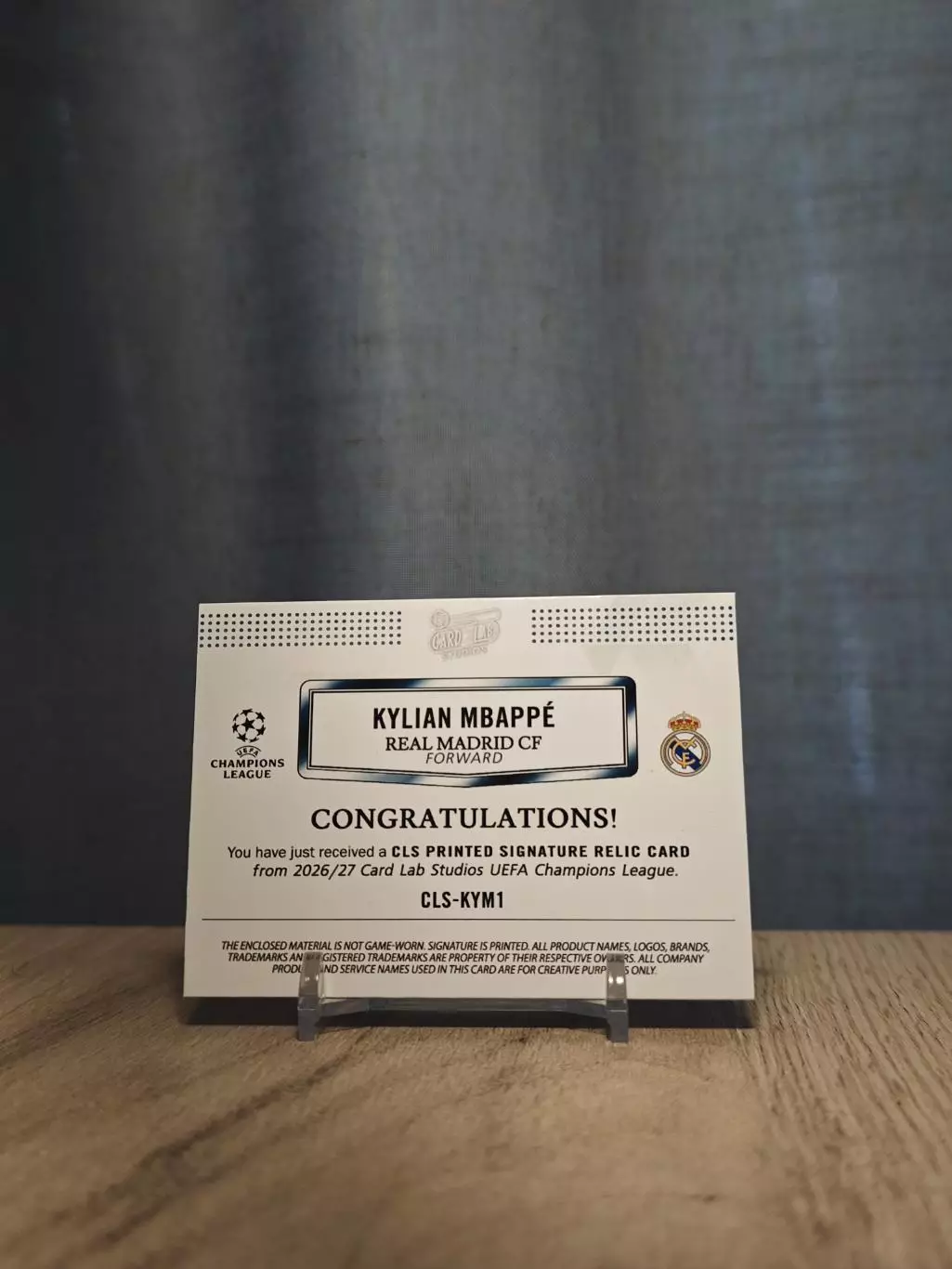 1/1 CLS Dynasty UCL Kylian Mbappe2 1