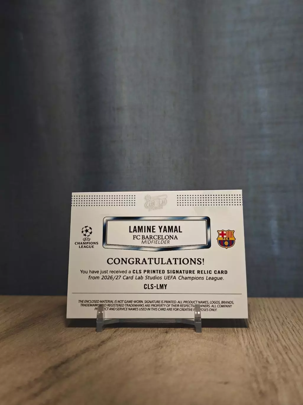 1/1 CLS Dynasty UCL Lamine Yamal1 1