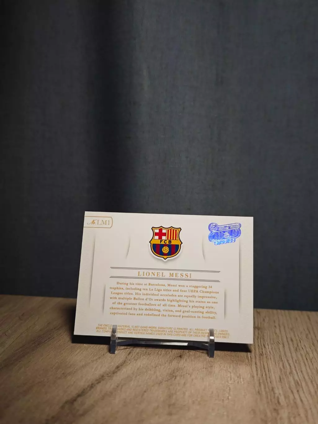 CLS Laser Silver Patch Lionel Messi 1 1