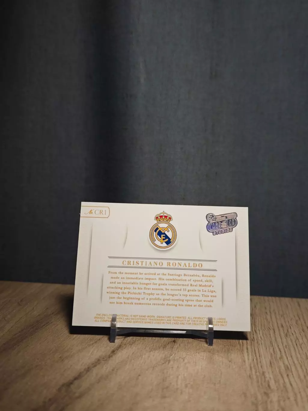 1/1 CLS Laser Silver Patch Cristiano Ronaldo Real Madrid 2 1
