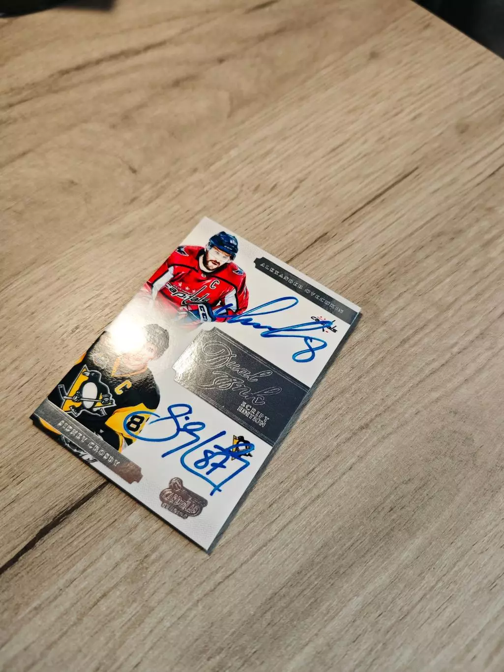 №1 CLS Dual Ink Ovechkin Sidney Crosby Овечкин автограф 2