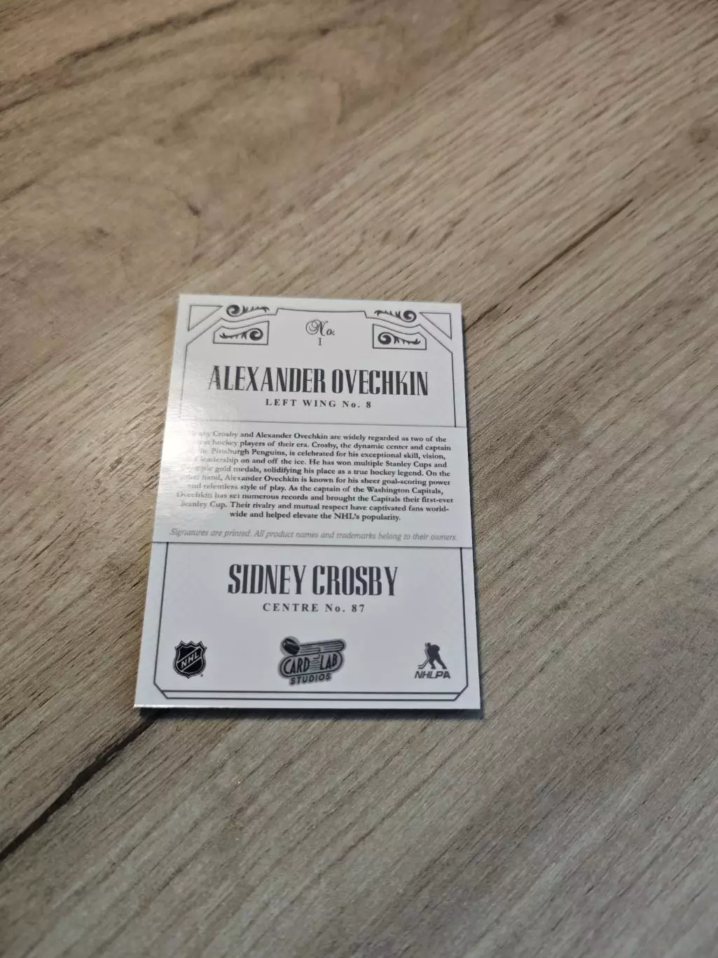 №1 CLS Dual Ink Ovechkin Sidney Crosby Овечкин автограф 3