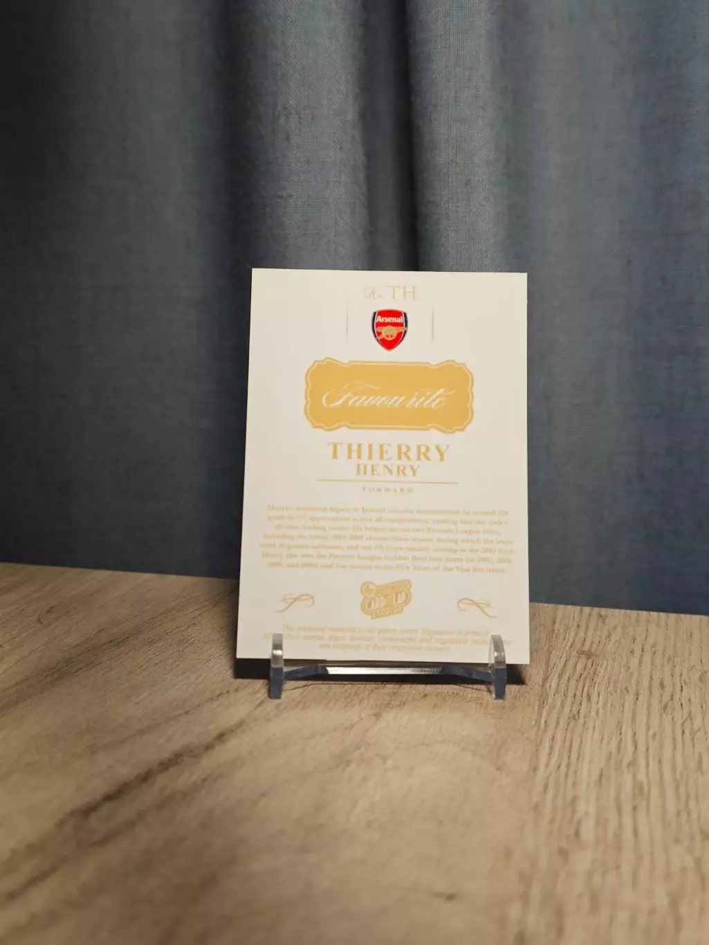 1/1 CLS Favourite Thierry Henry Arsenal 1
