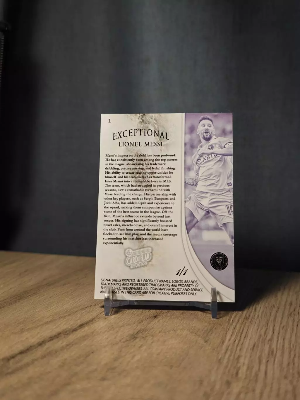 1/1 CLS Exceptional Lionel Messi 1