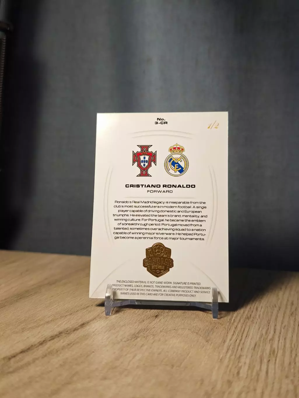 1/2 CLS Exceptional Cristiano Ronaldo 1