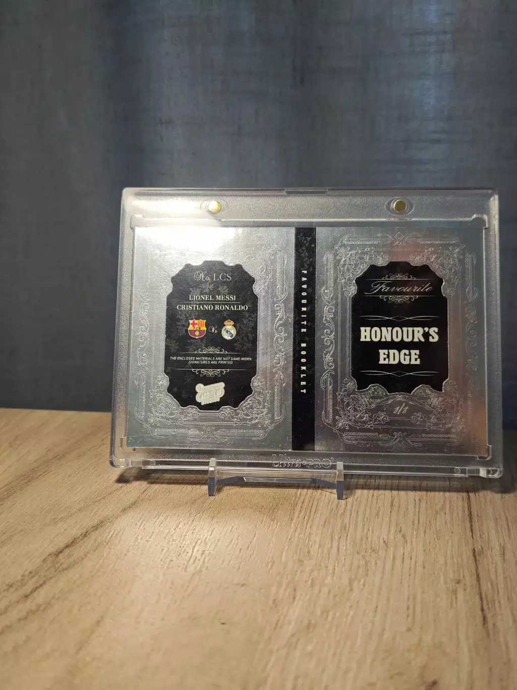 1/1 Favourite Booklet HONOURS EDGE Lionel Messi Cristiano Ronaldo 4