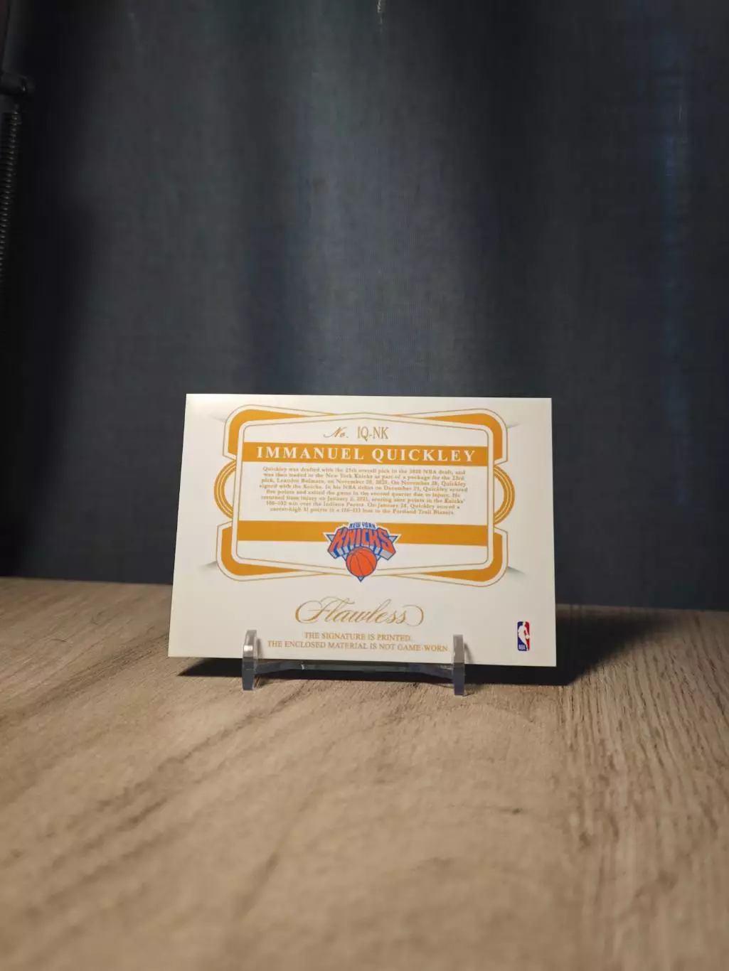 1/1 Flawless Logoman Immanuel Quickley 1
