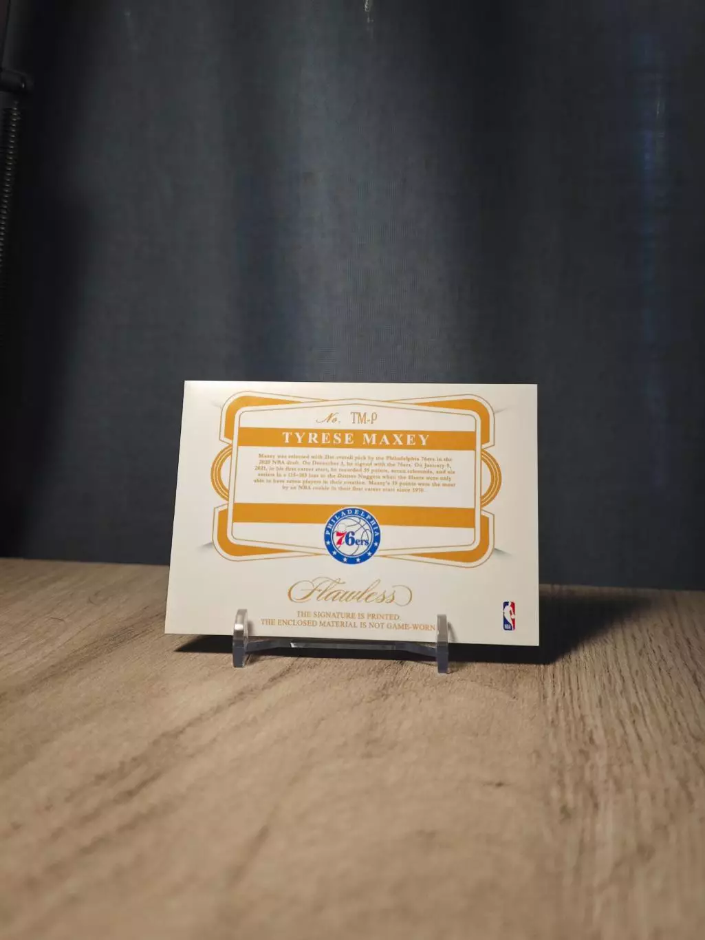 1/1 Flawless Logoman Tyrese Maxey 1