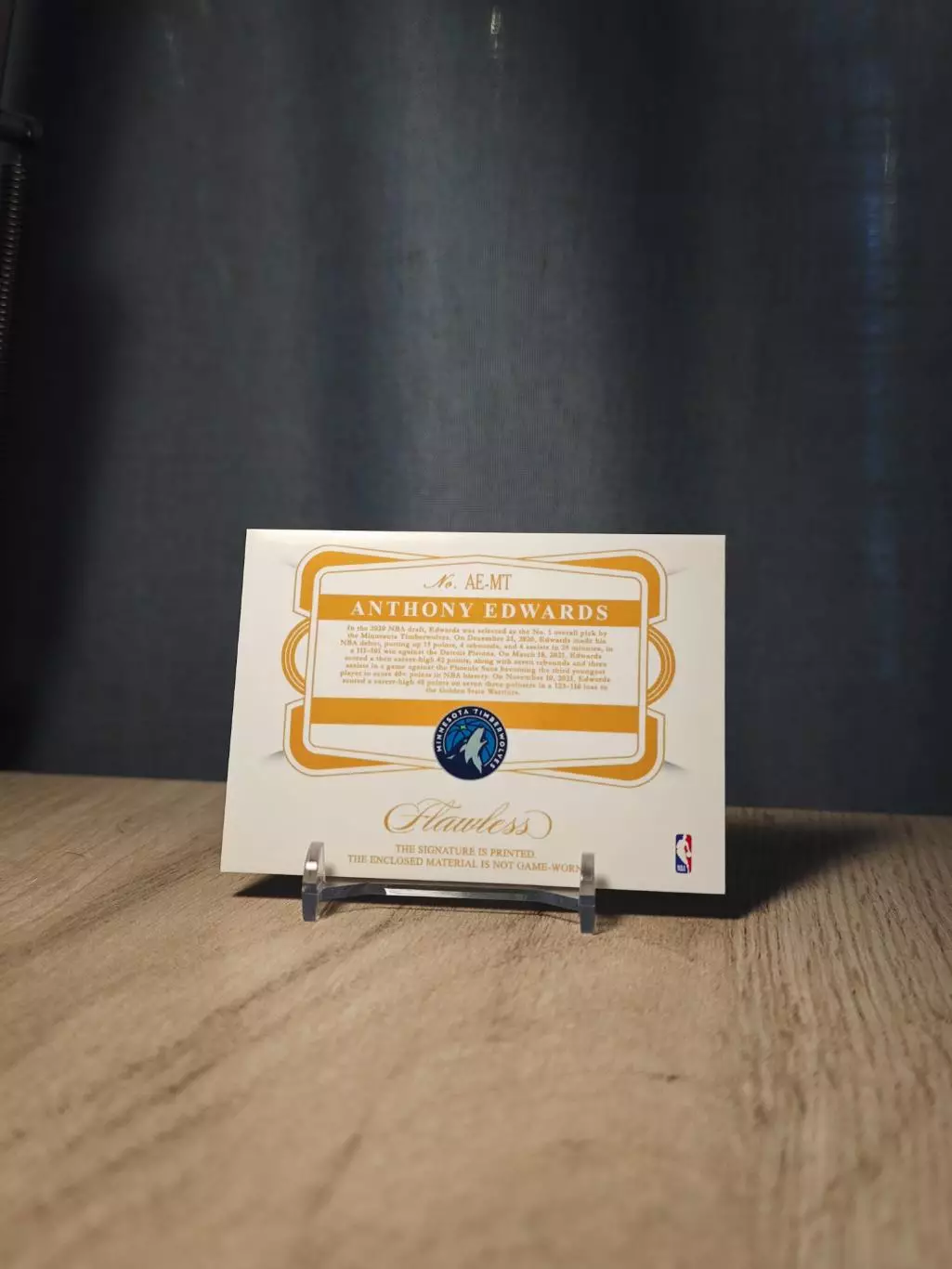 1/1 Flawless Logoman Anthony Edwards 1