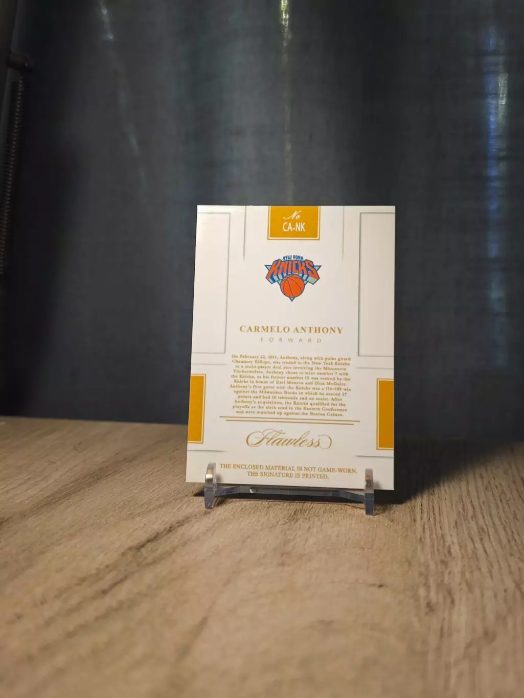 1/1 Flawless Logoman Carmelo Anthony Knicks 1
