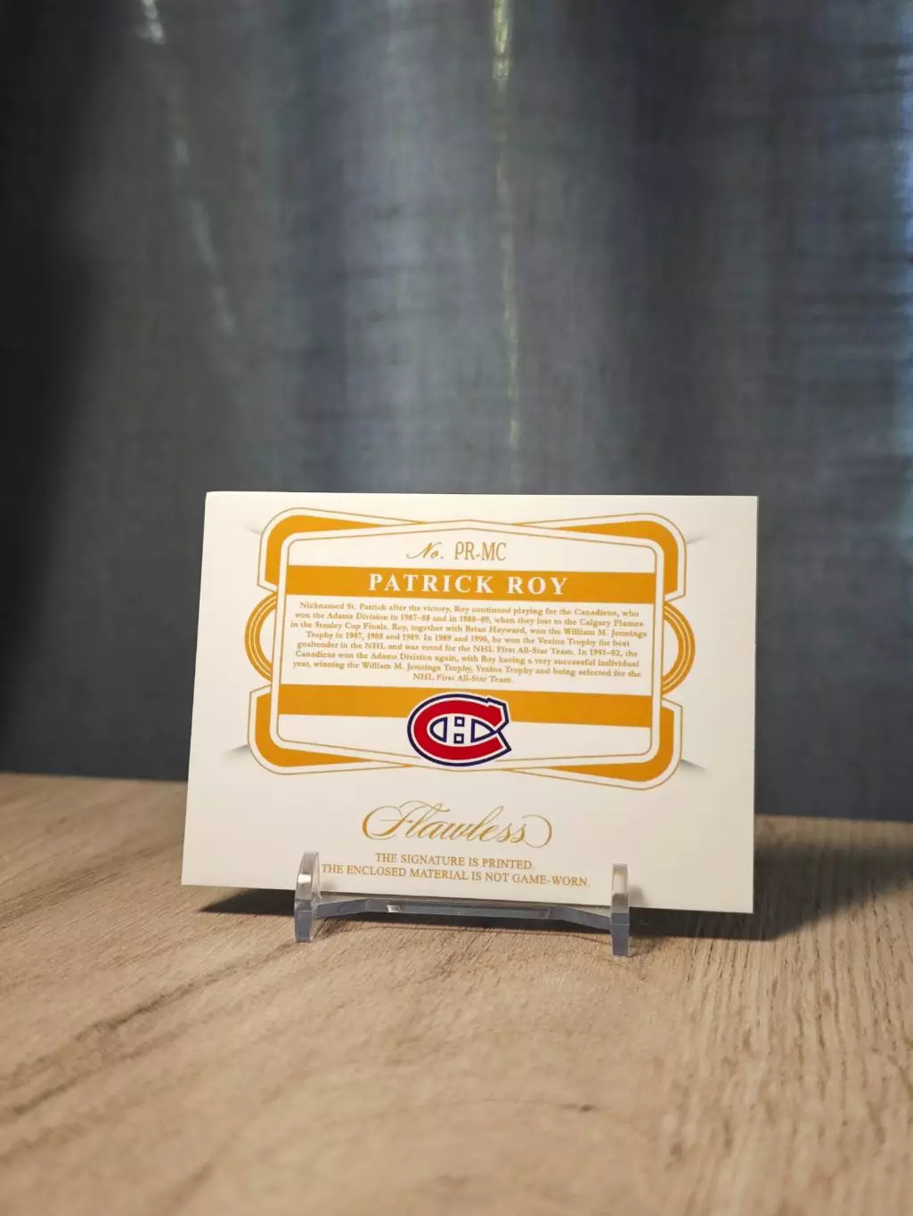 1/1 Flawless Logoman Patrick Roy 1