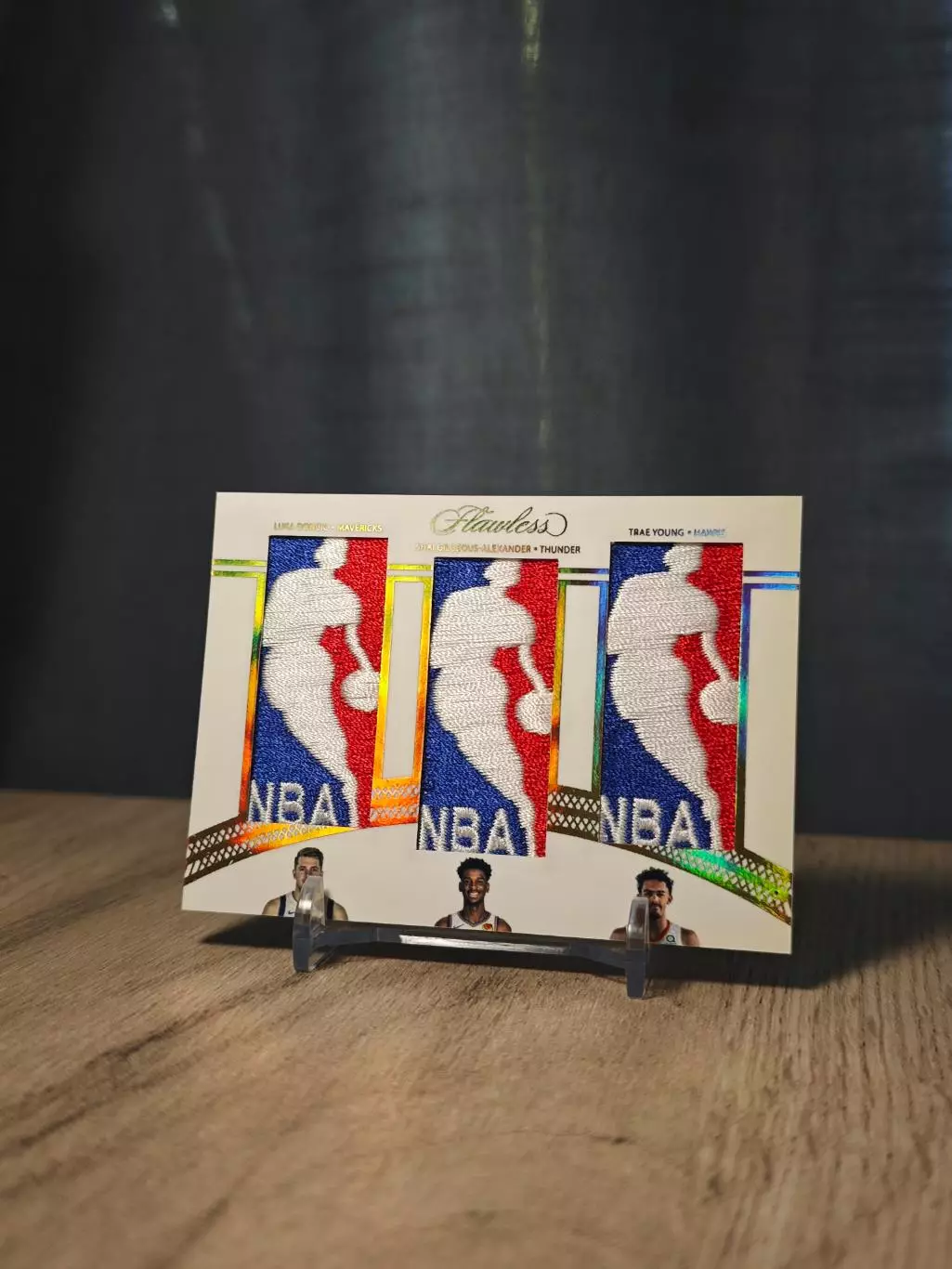 Flawless Triple Logomans Luka Doncic Shai Gilgeous-Alexander Trae Young