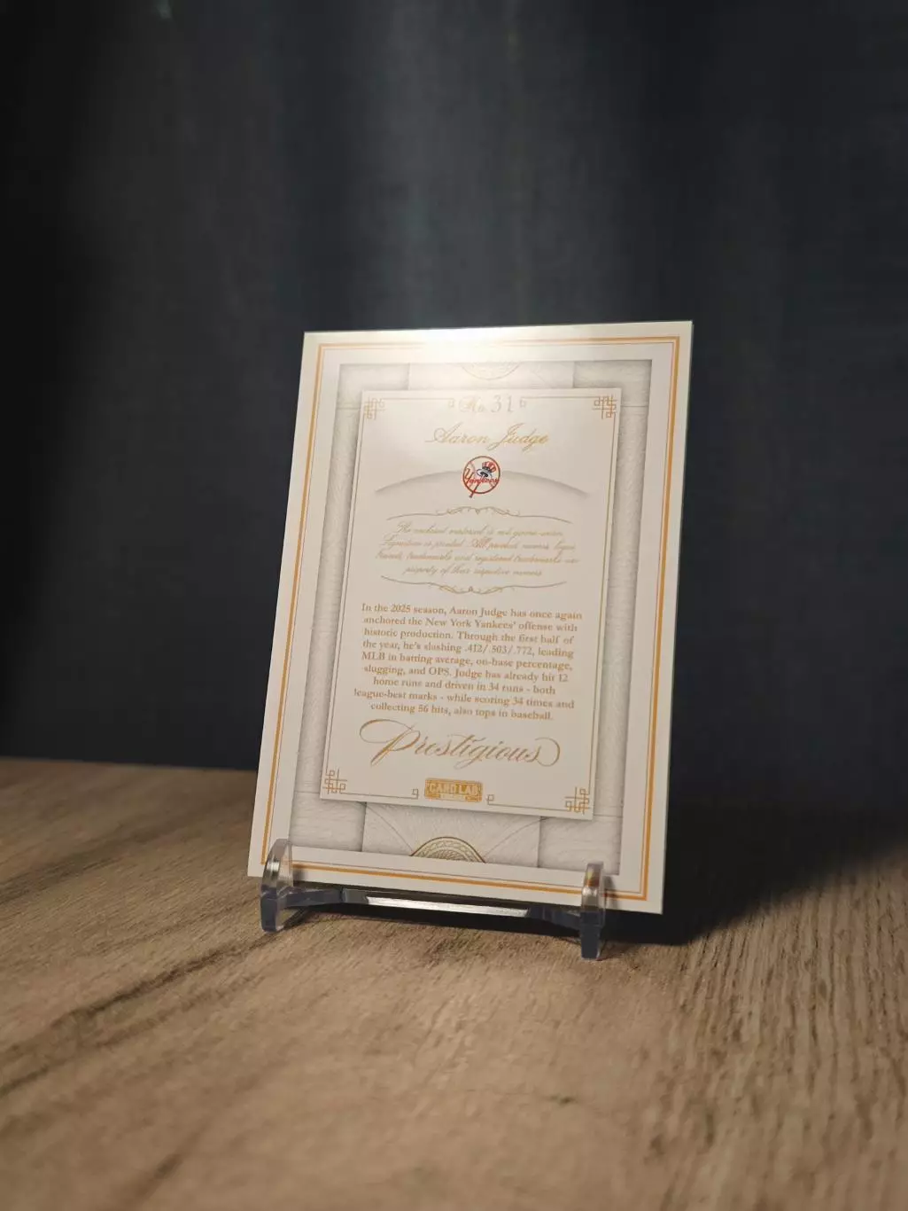 1/1 CLS Prestigious Aaron Judge 1