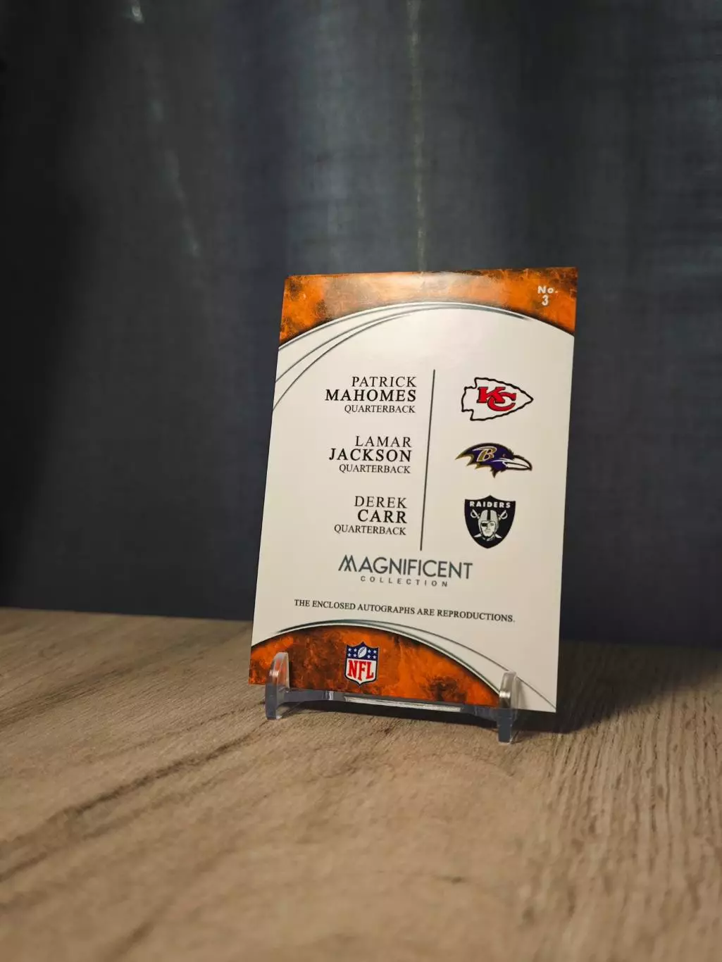 CLS Magnificent Collection Mahomes - Jackson - Carr 1