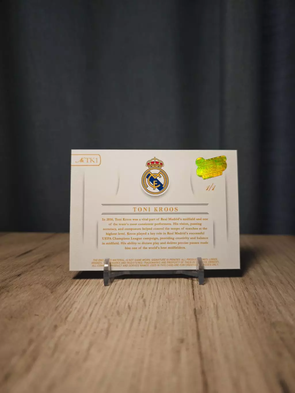 1/1 CLS Laser Gold Patch Toni Kroos 1