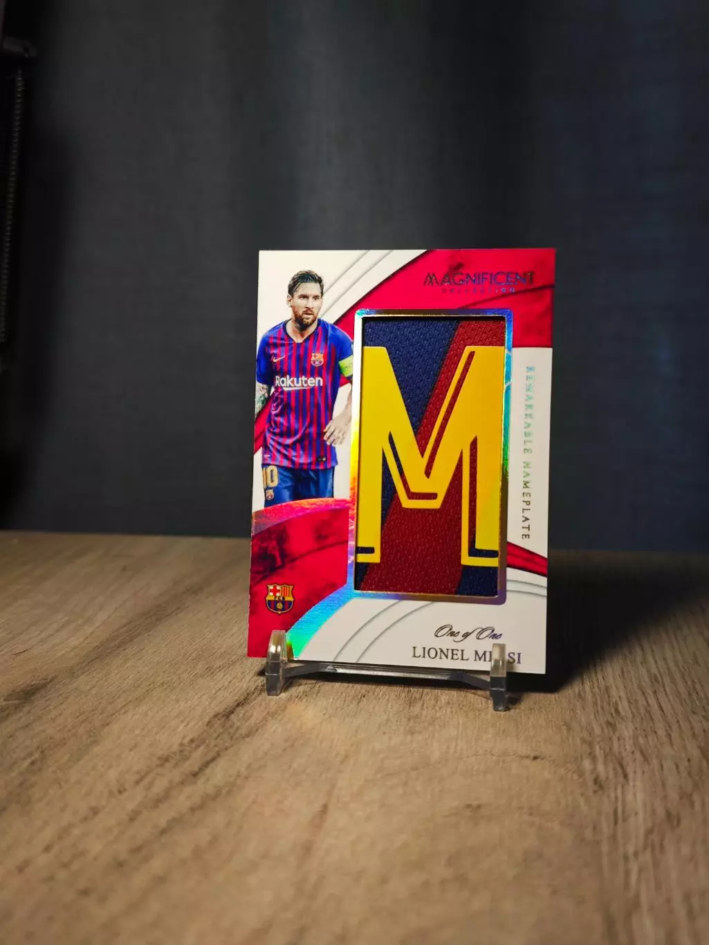 1/1 2018 CLS Magnificent Collection Remarkable Nameplate Lionel Messi M
