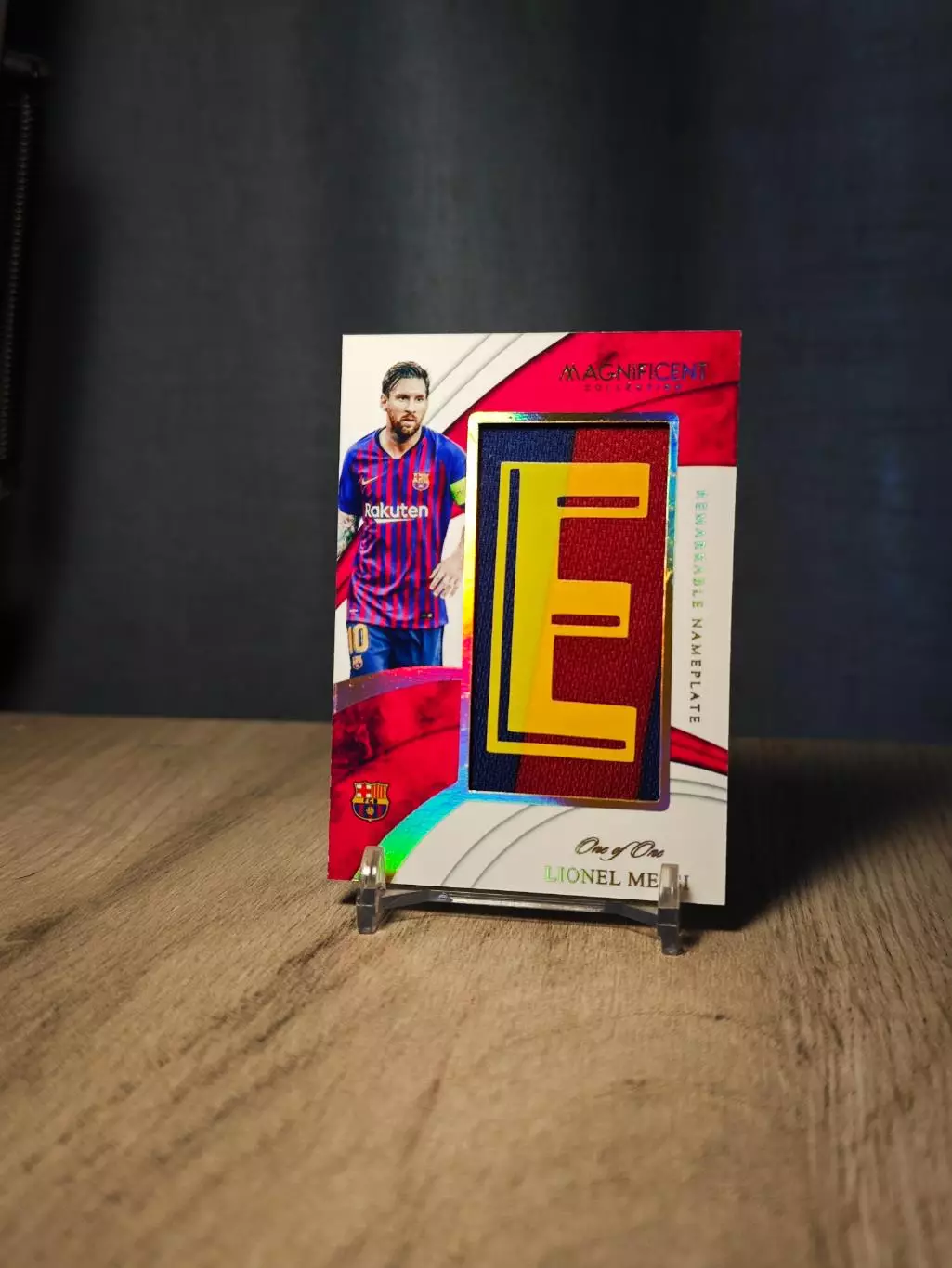 1/1 2018 CLS Magnificent Collection Remarkable Nameplate Lionel Messi E