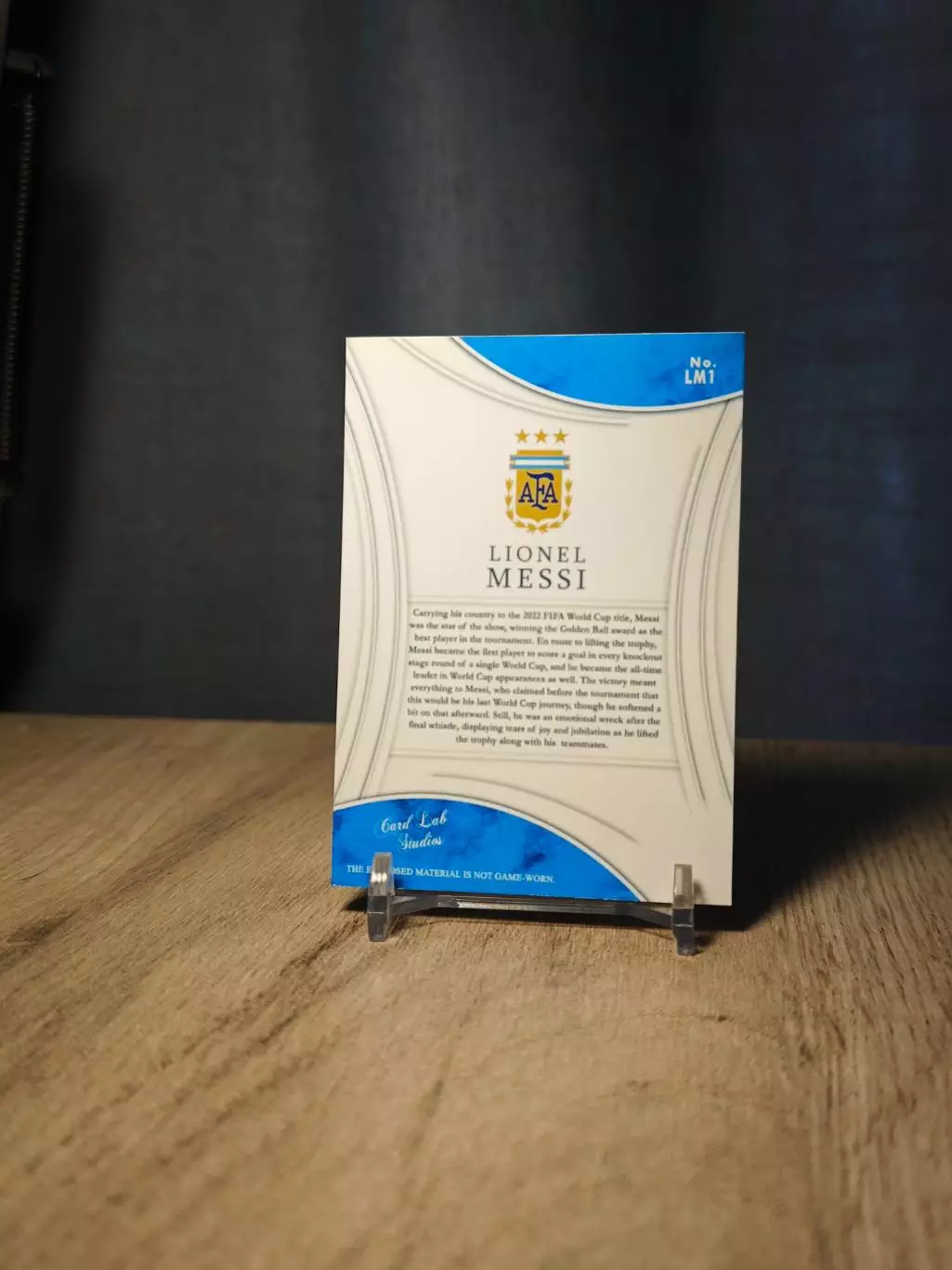 1/1 CLS Magnificent Collection Remarkable Nameplate Argentina Lionel Messi E 1