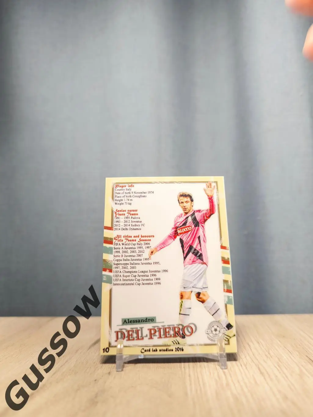 2016 CLS Legendary Del Piero №10 1