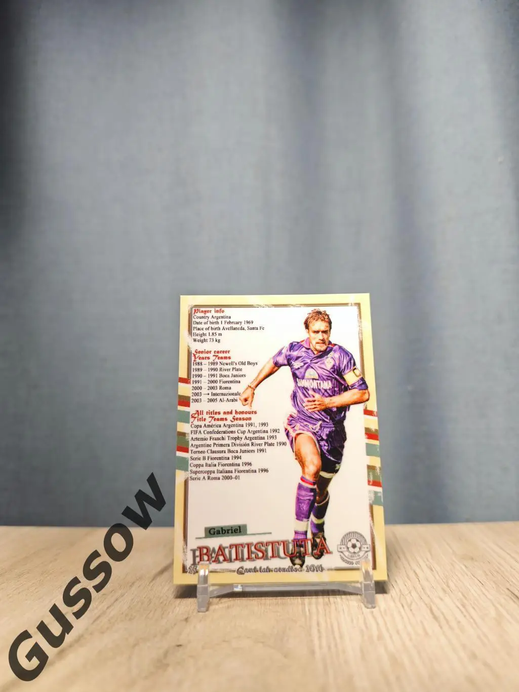 2016 CLS Legendary Batistuta №25 1