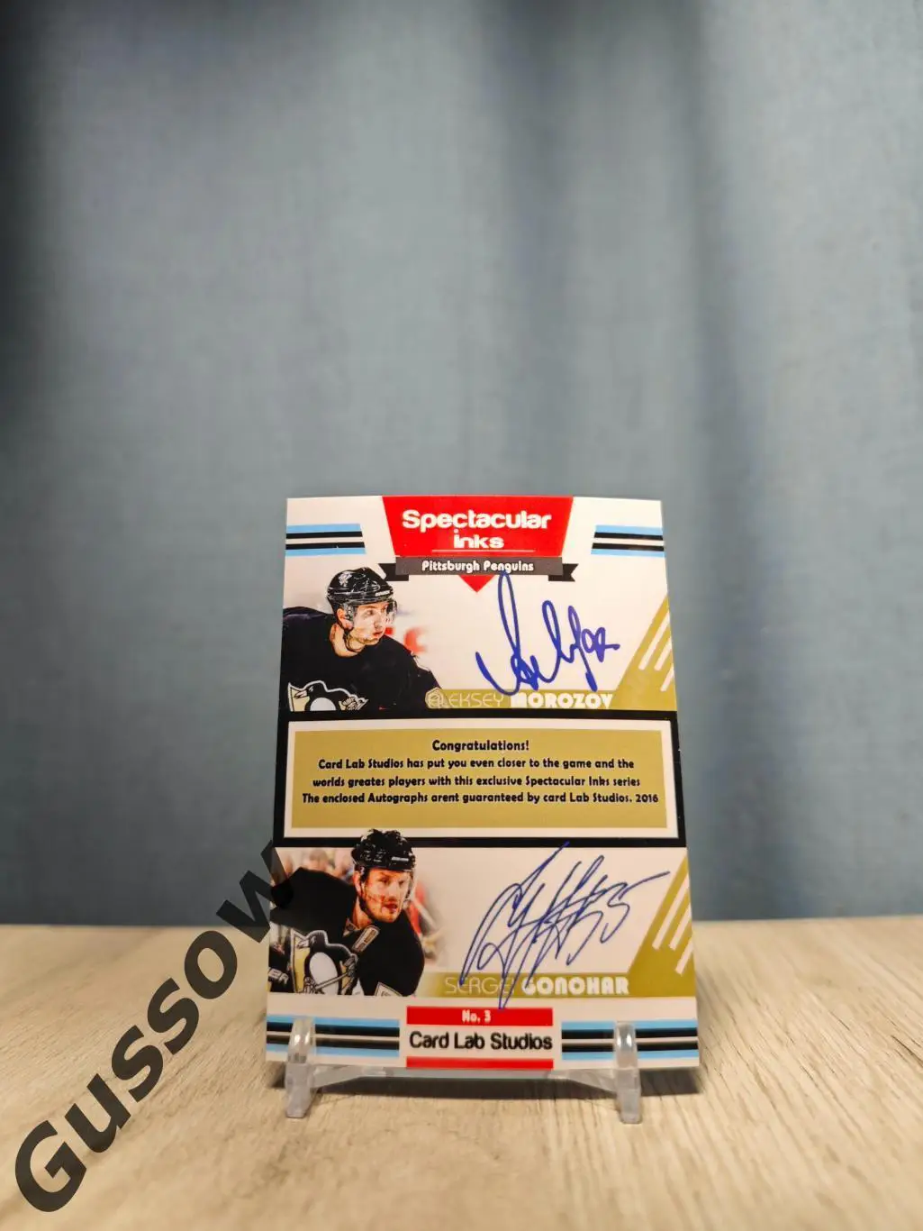 2016 CLS Spectacular Inks Malkin/Kovalev/Kasparaitis/Morozov/Gonchar №3 1