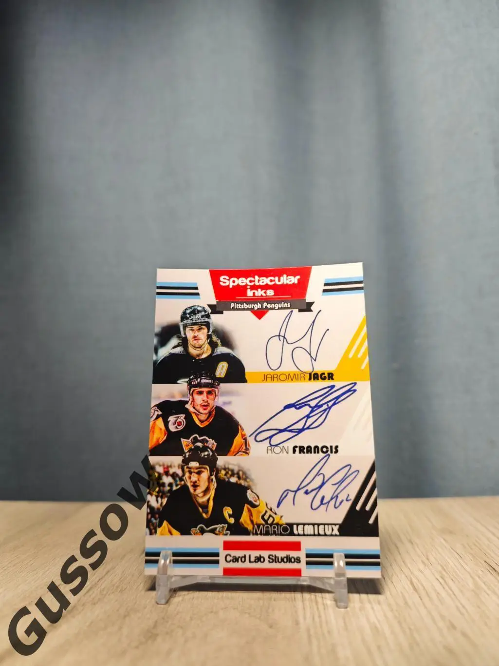 2016 CLS Spectacular Inks Jagr/Francis/Lemieux/Malkin/Crosby/Letang№9