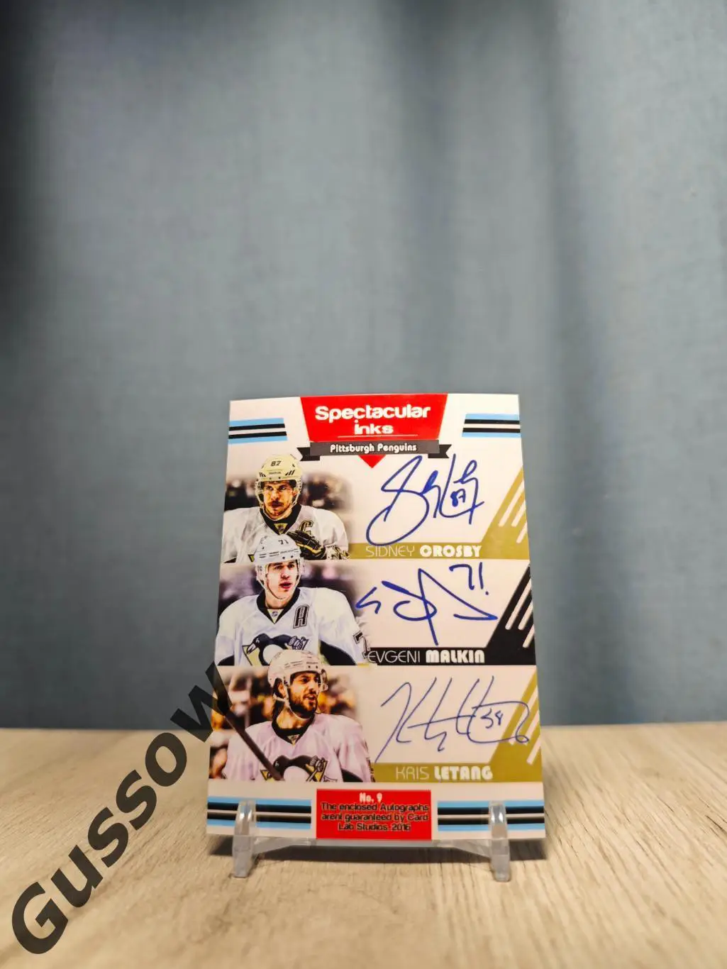 2016 CLS Spectacular Inks Jagr/Francis/Lemieux/Malkin/Crosby/Letang№9 1