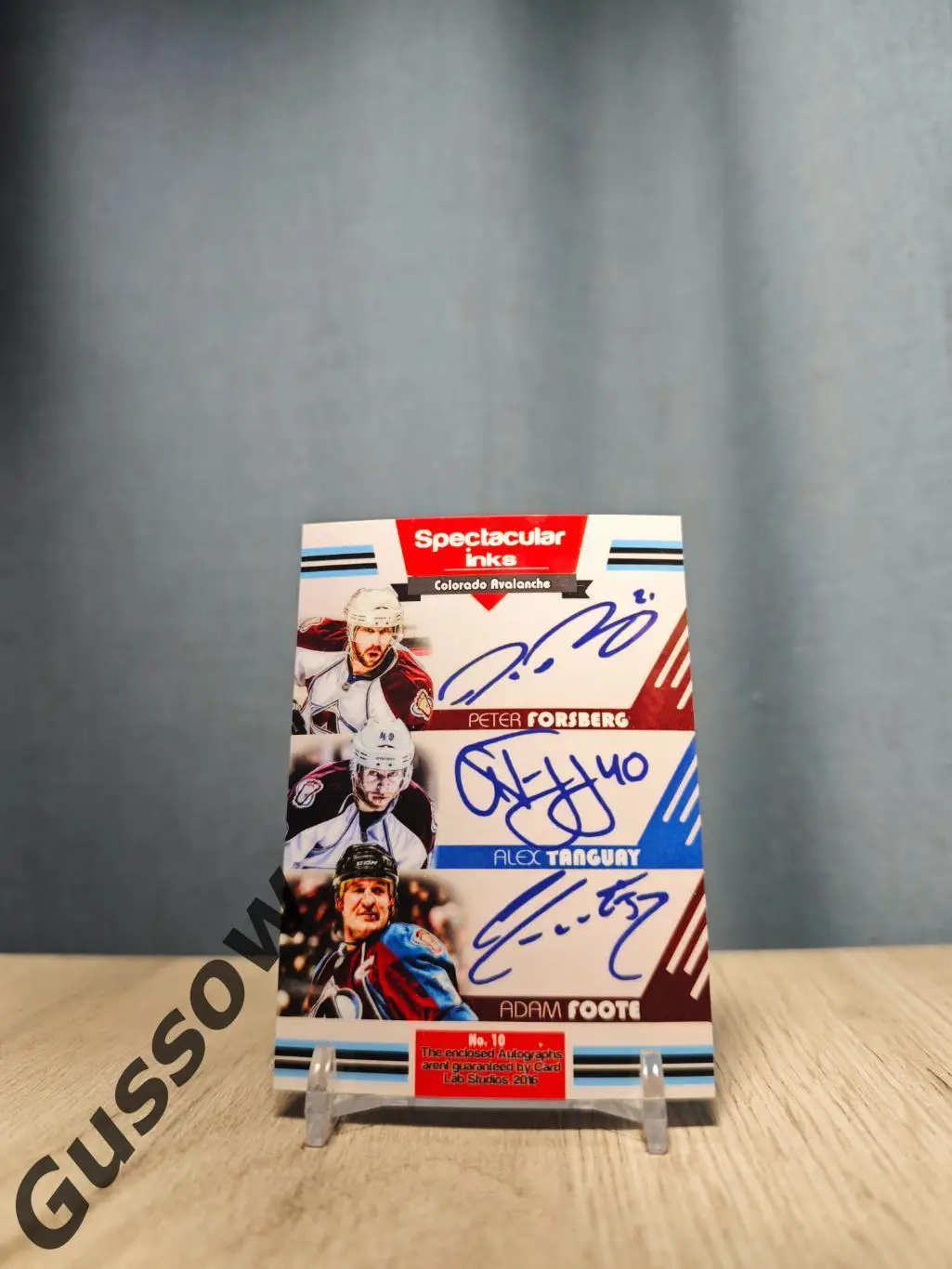 2016 CLS Spectacular Inks Forsberg/Foote/Sakic/Forsberg №10 1