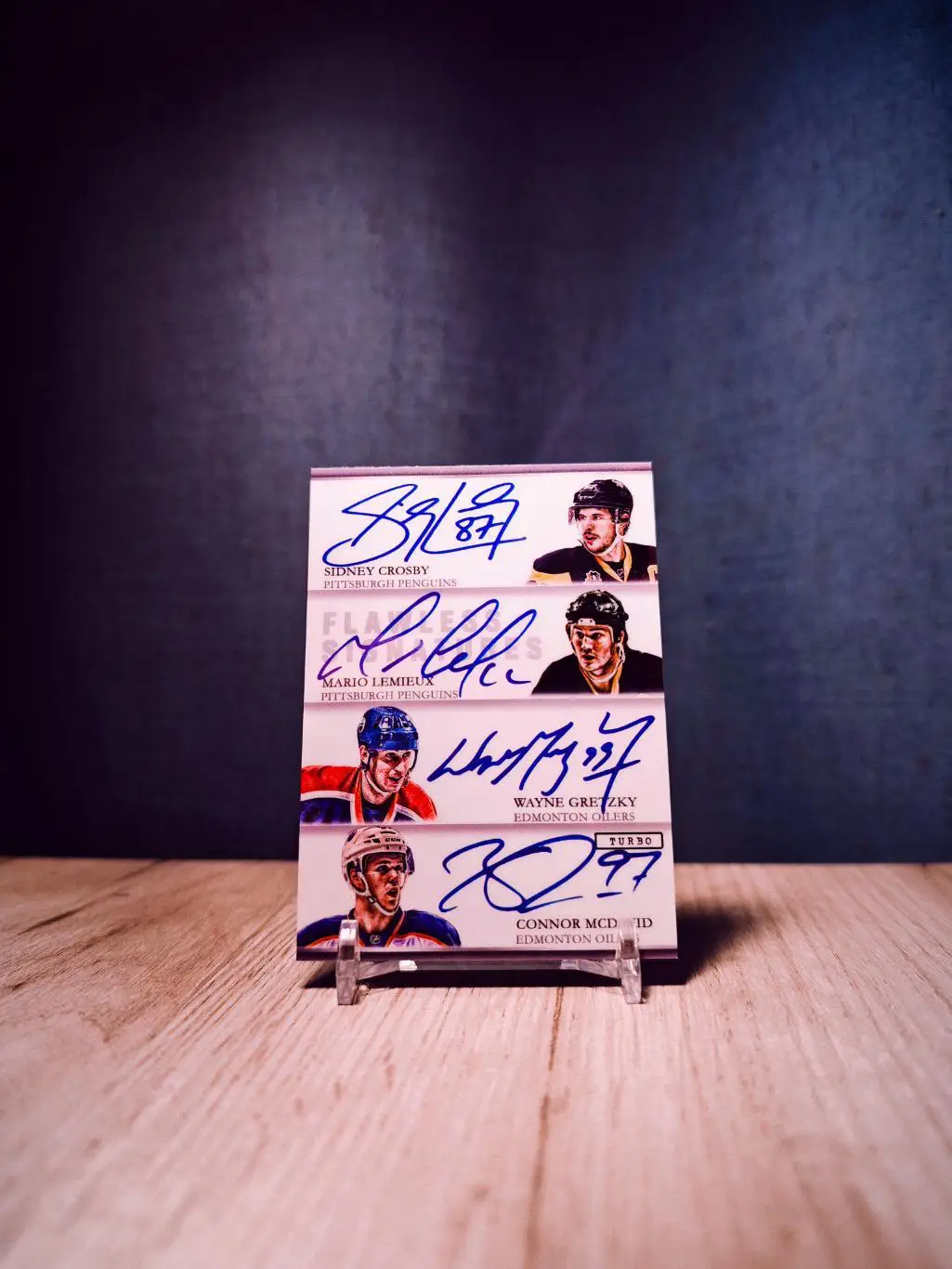Turbo Flawless Signatures Crosby/Lemieux/Gretzky/Mcdavid/Selanne/Sundin