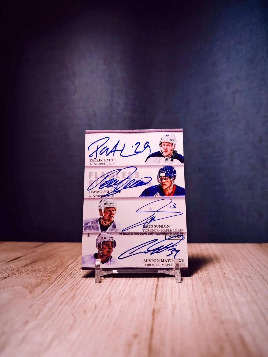 Turbo Flawless Signatures Crosby/Lemieux/Gretzky/Mcdavid/Selanne/Sundin 1