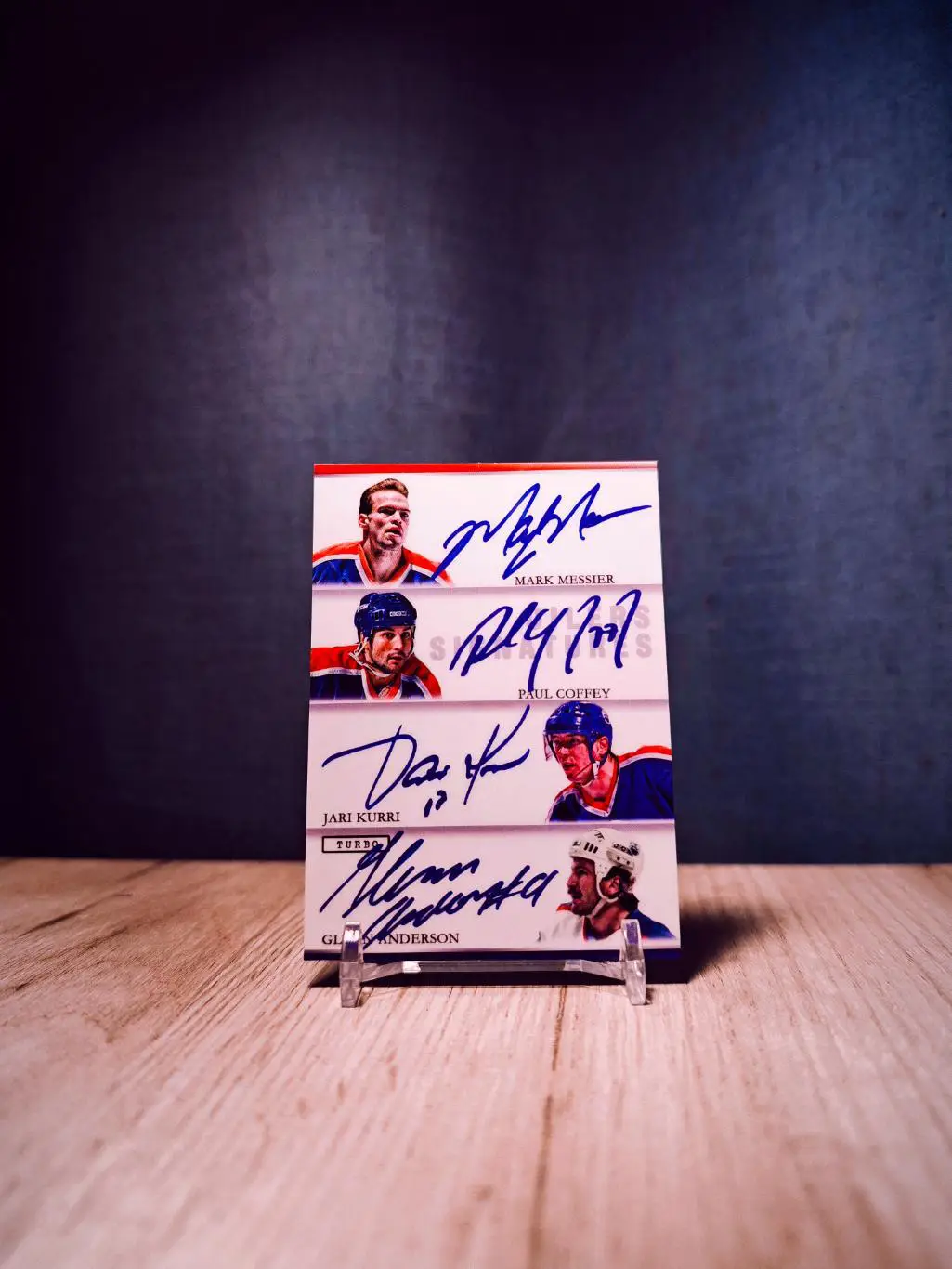 Turbo Flawless Signatures Messier/Gretzky/Coffey/Kurri/Fuhr/Smyth/Mcdavid