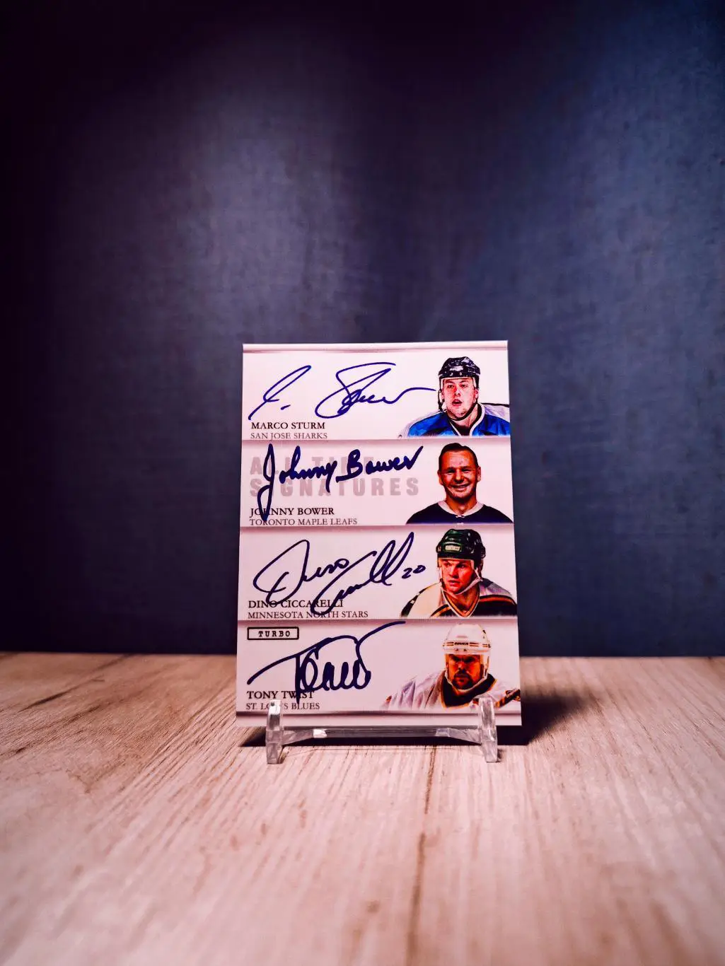 Turbo Flawless Signatures Sturm/Bower/Twist/Neely/Selanne/Barnes/Foote